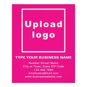 Business Brand Pink Glossy Poster