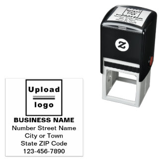 Business Brand Square Shape Self Inking Stamp