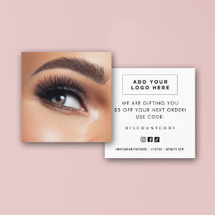 Business Branding Coupon Code Packing Card