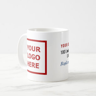 Business Branding Promotional Logo Slogan Address  Coffee Mug