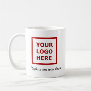Business Branding Promotional Logo Slogan Address  Coffee Mug