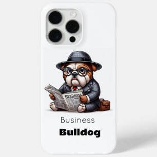 "Business Bulldog – Funny Dog in a Suit" iPhone 15 Pro Max Case