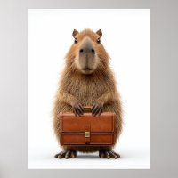 Business Capybara with Briefcase