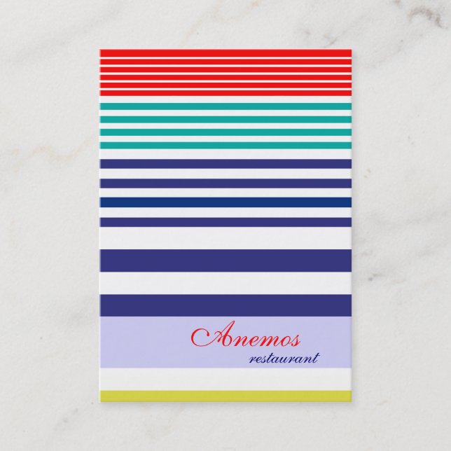 business card (Front)