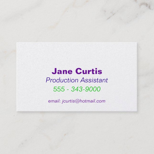 Business Card (Front)