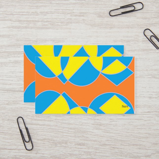 Business Card  : Abstract design (Front/Back In Situ)