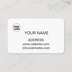 Business Card add your logo details