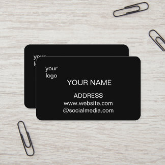 Business Card add your logo details