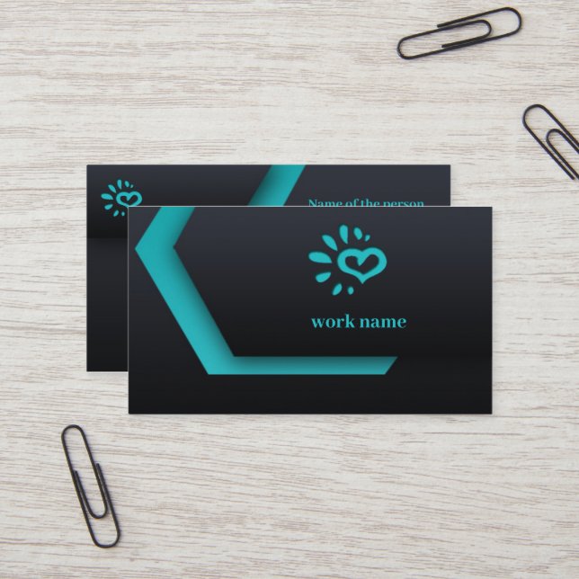 business card after effects template (Front/Back In Situ)