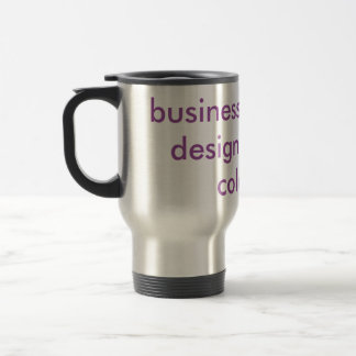 "Business card and design"  in 3d Travel Mug