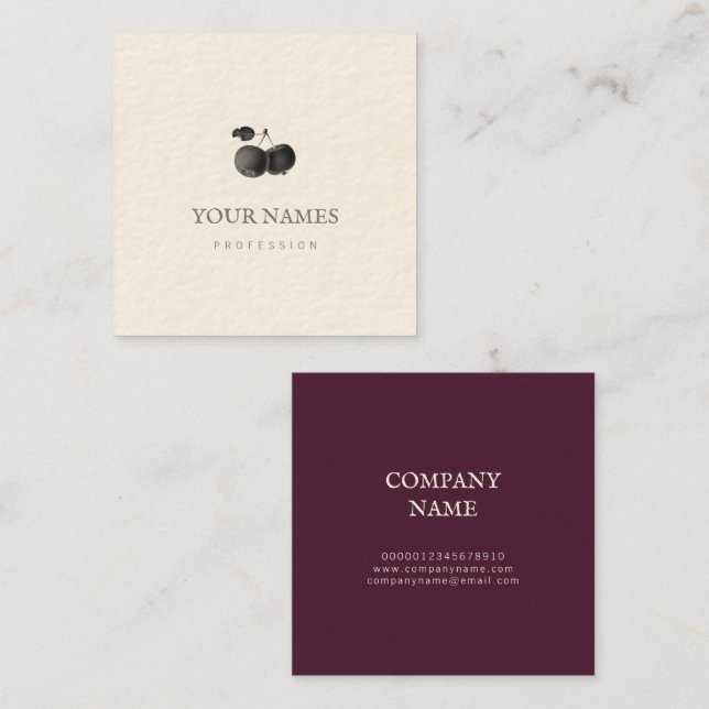 BUSINESS CARD : APPLES (Front/Back)