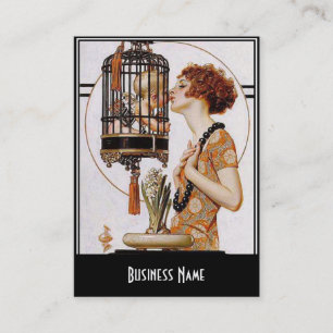 Business Card Art Nouveau Deco Elegant