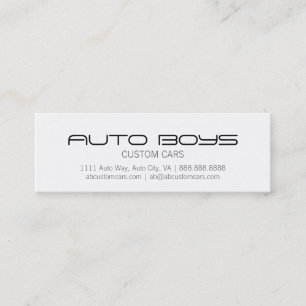 Business Card - Auto Silhouette