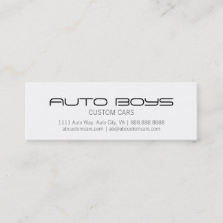 Business Card - Auto Silhouette