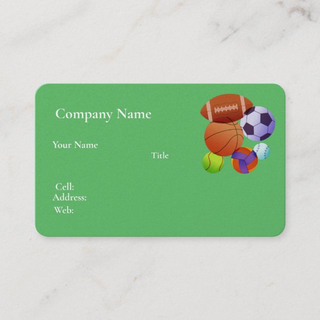 Business Card basketball (Front)