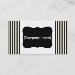 Business Card/Black and White Stripes Card