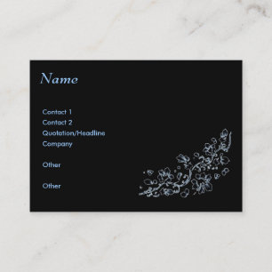 Business card, Black , ethereal Business Card