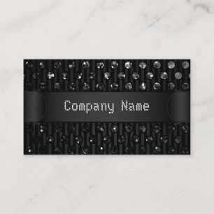 Business Card Black Sparkley Jewels