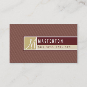 BUSINESS CARD :: blocked monogram 5