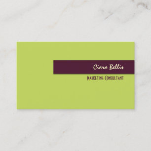 Business Card, bold {customisable background} Business Card
