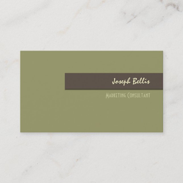 Business Card, bold {customisable background} Business Card (Front)