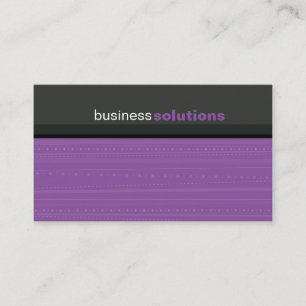 BUSINESS CARD bold modern linear purple grey