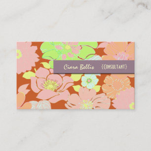 Business Card, bold poppies Business Card