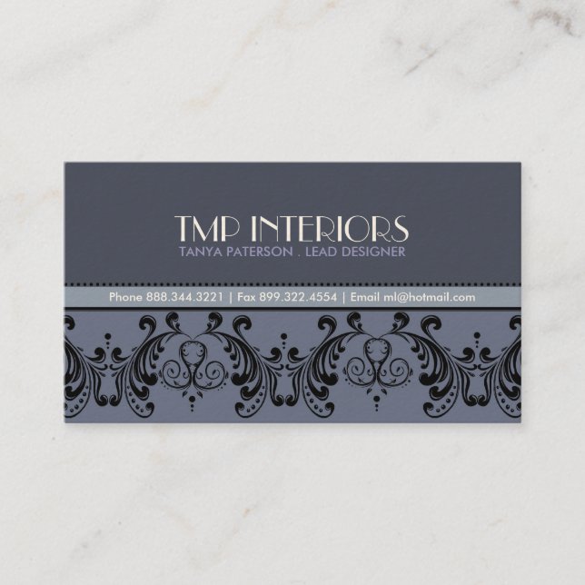 Business Card - Bold Swirls (Front)