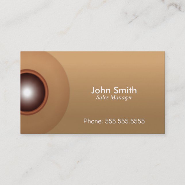Business Card Brown Elegant And Wonderful Effects (Front)