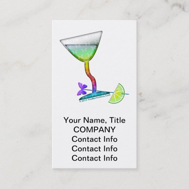 BUSINESS CARD  -  BUTTERFLY MARTINI (Front)