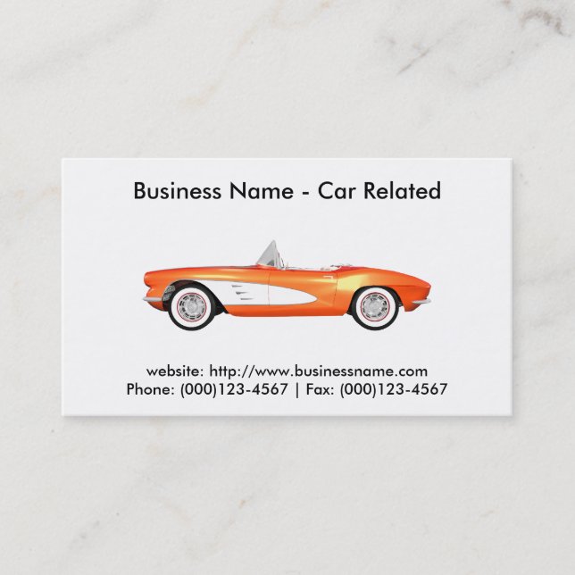 Business Card: Cars / Automotive Business Card (Front)