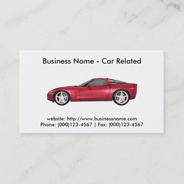 Business Card: Cars / Automotive Business Card (Front)