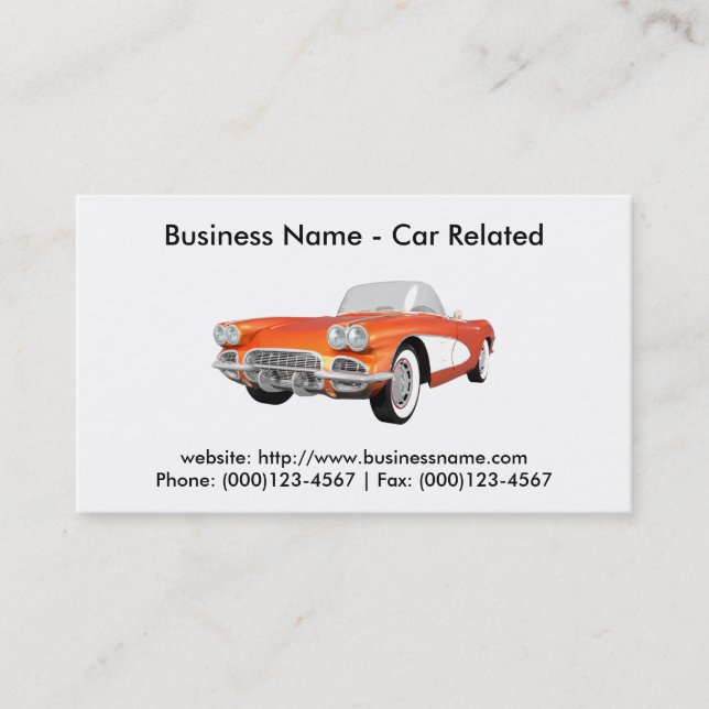 Business Card: Cars / Automotive Business Card (Front)