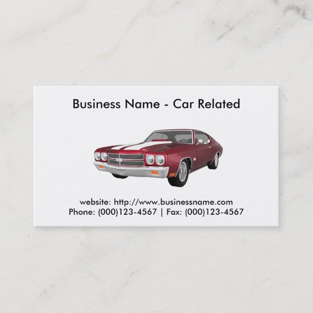 Business Card: Cars / Automotive Business Card (Front)