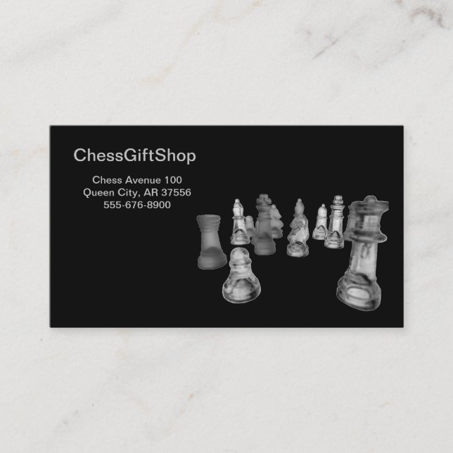 Business card chess image. (Front)