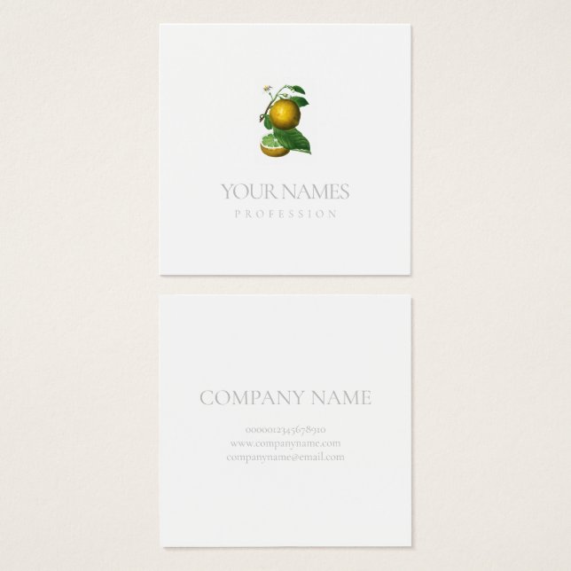 BUSINESS CARD : CITRUS (Front & Back)