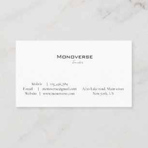 Business card classy business card make your own