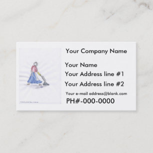 Business Card, Cleaning Service "Vacuum" Business Card