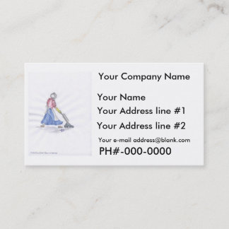Business Card, Cleaning Service "Vacuum" Business Card