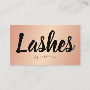 Business Card - Confetti Lashes Rose Gold