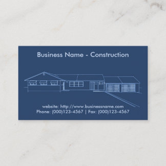 Business Card: Construction Business Card
