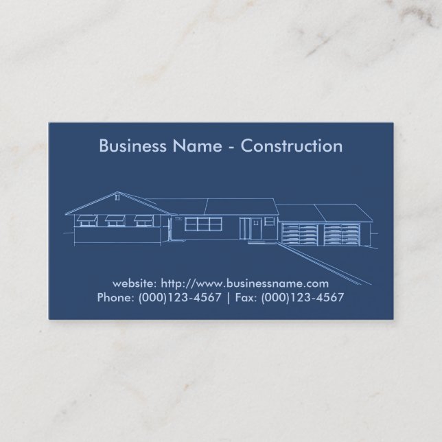 Business Card: Construction Card (Front)