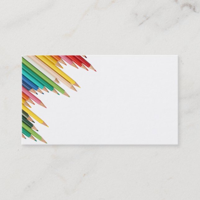 Business Card/Create Your Own Coloured Pencils Business Card (Front)
