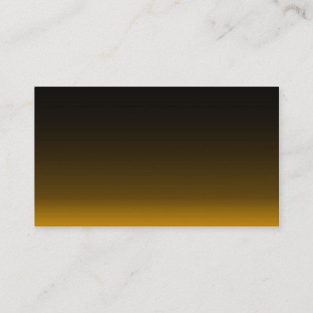 Business Card/Create Your Own Gold and Black Business Card (Front)