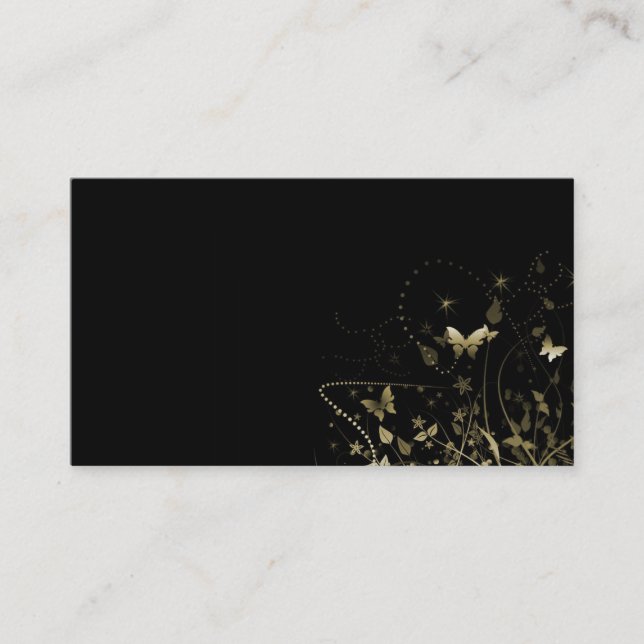 Business Card/Create Your Own Gold Butterflies Business Card (Front)