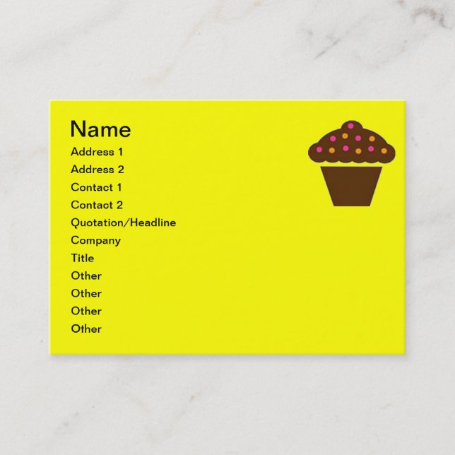 BUSINESS CARD CUPCAKE DESIGN (Front)