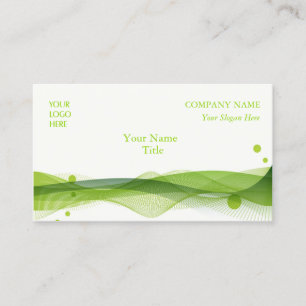 Business Card, Curves and bubbles Card