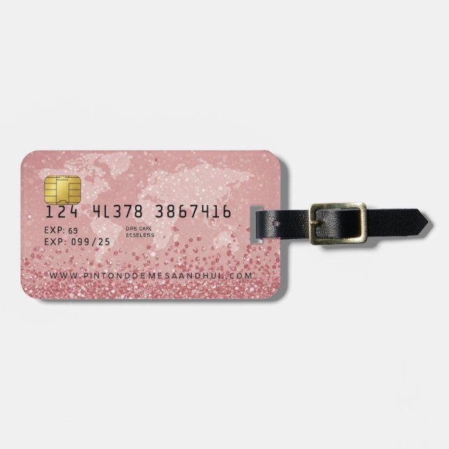 Business Card Custom Luggage Tag (Front Horizontal)