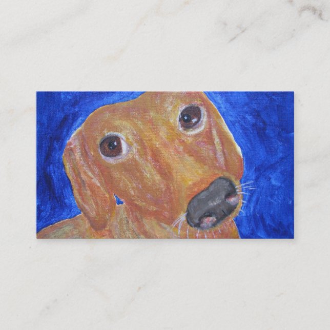 Business Card, Dachshund Rescue Card (Front)