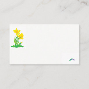 Business Card/ Daffodils Card